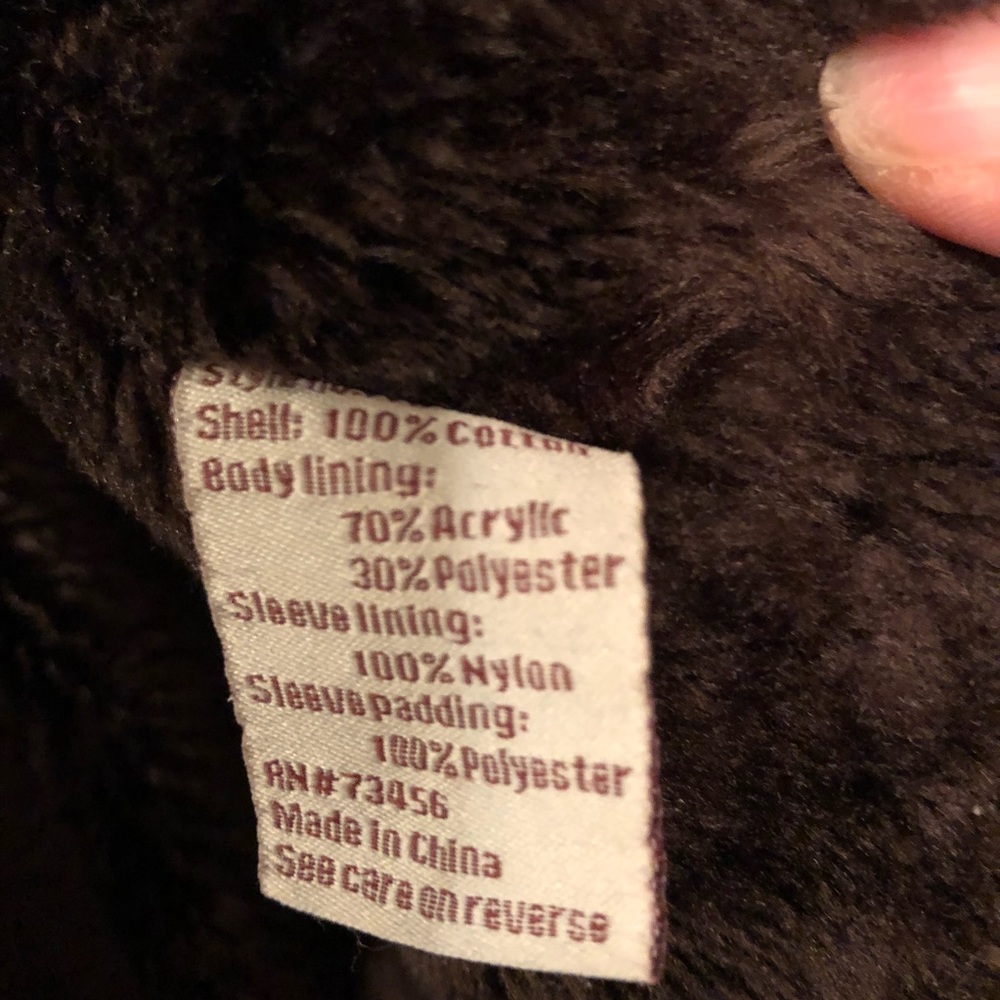 Lee Blue Jean Jacket with Brown Accents - Picture 7 of 7